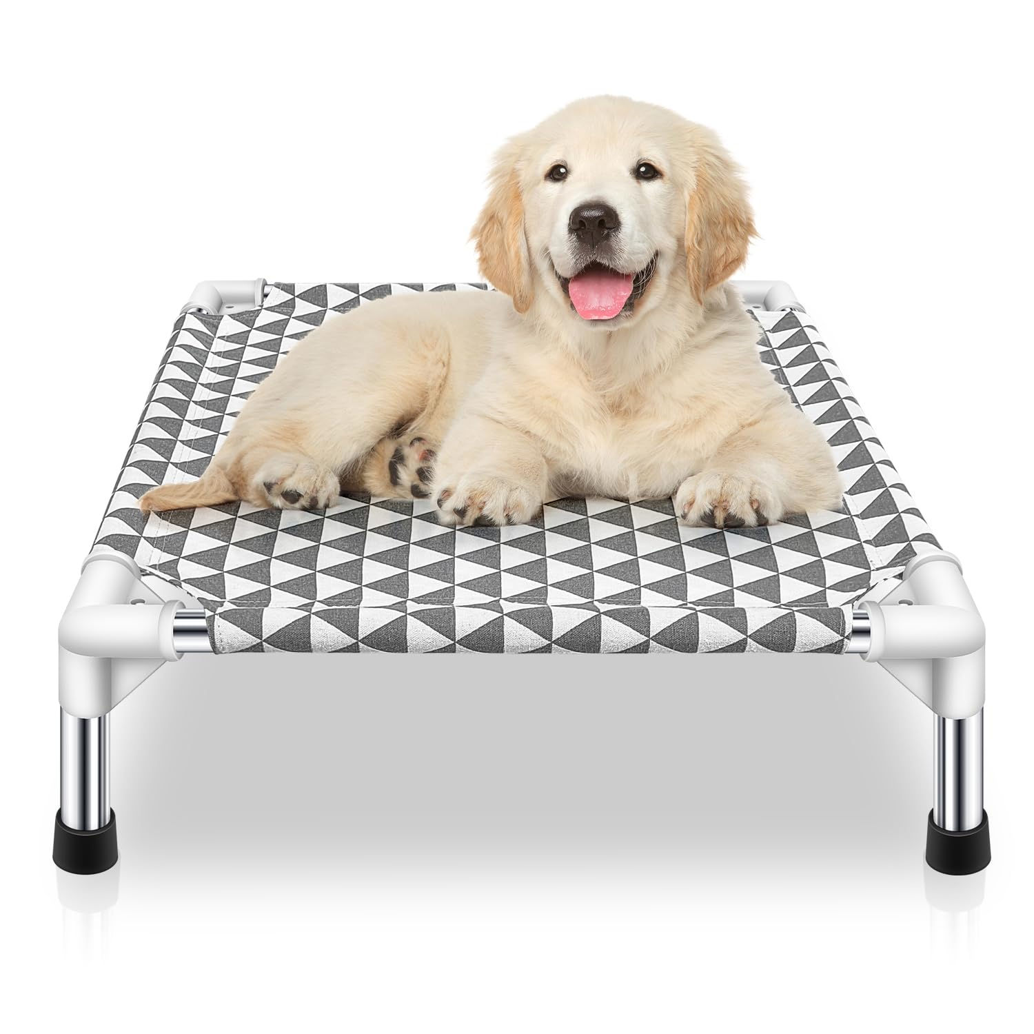 Kuntrust Elevated Outdoor Dog Bed Updated Raised Pet Cot Cooling Puppy Bed Li...