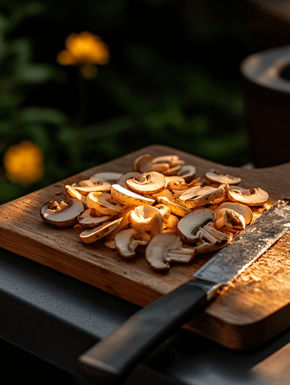 Mushrooms exposed to a sunlight to enrich vitamin d levels.