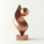 Escultura Geometrica Cobre