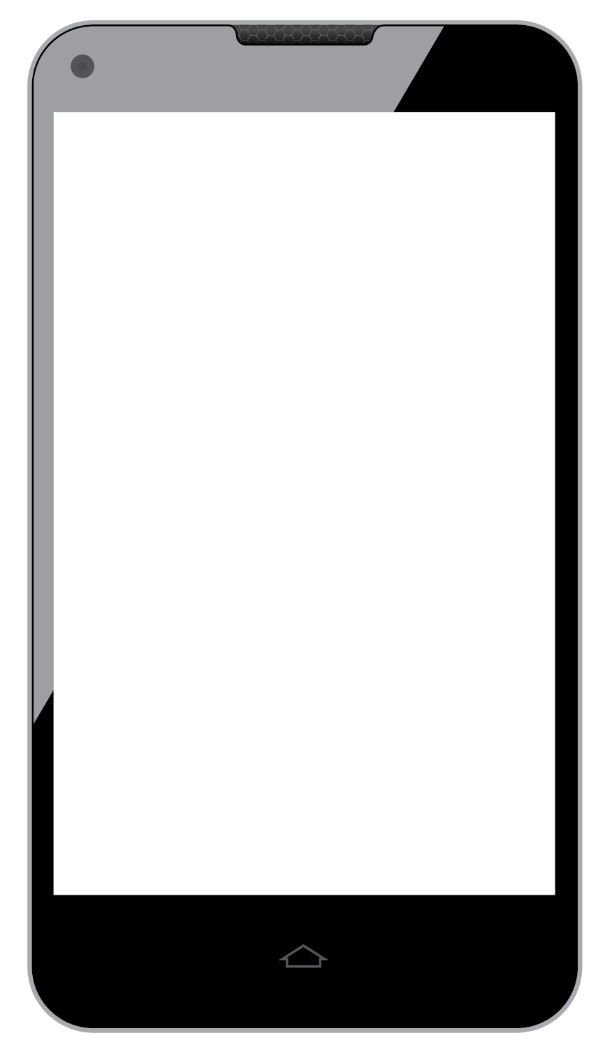 Minimalistisches Smartphone-Design