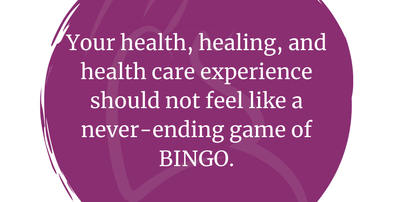 When Your Health Feels Like a Bingo Game