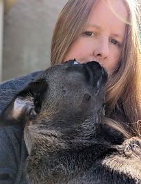 Owner and her pug