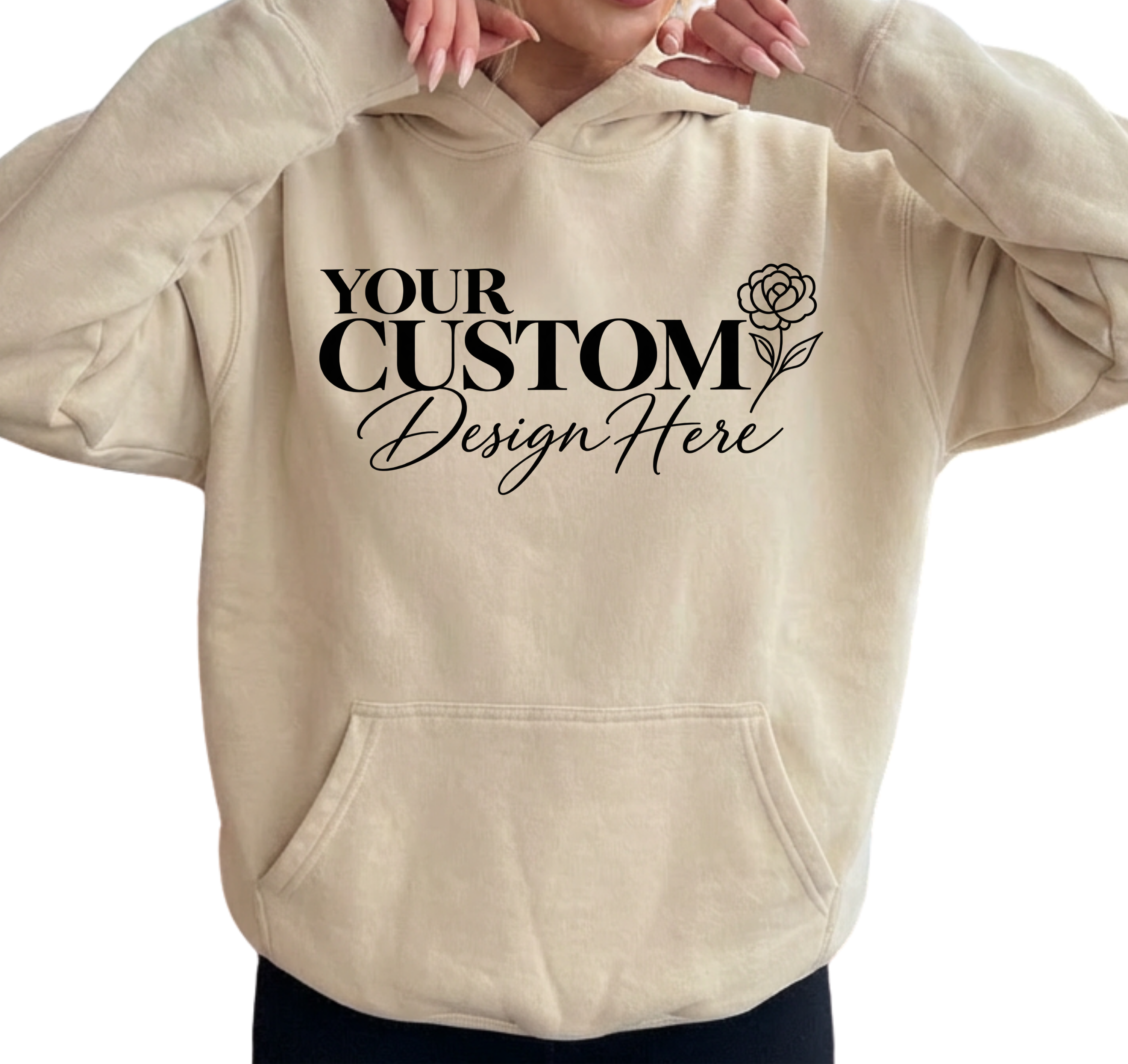 Front Chest Custom Hoodie