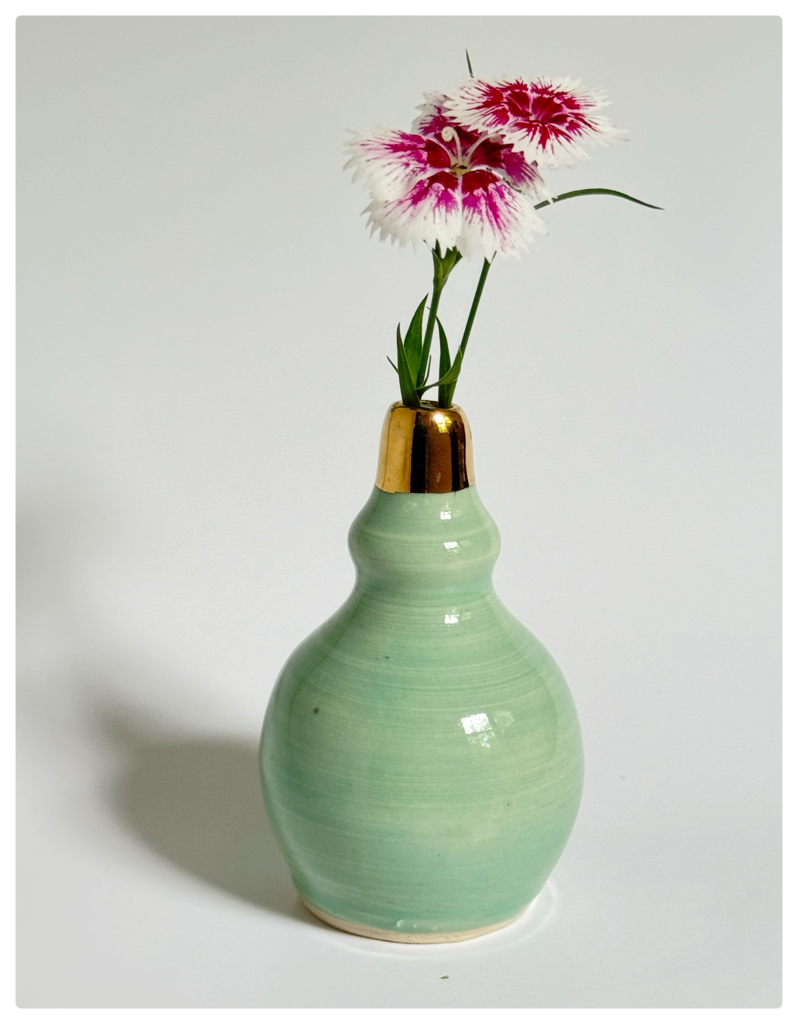 Green Small Bud Vase