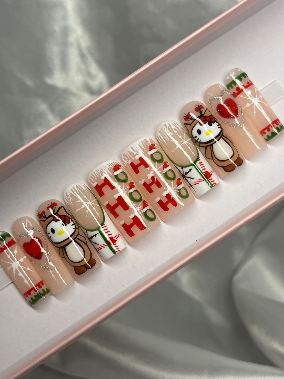 Francette Medium Long Square Press Ons