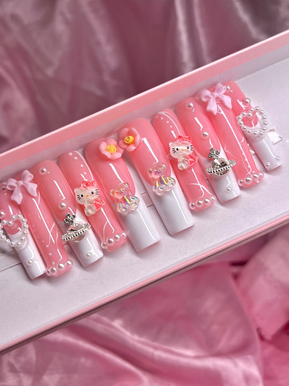 XL Paula Square Press Ons Made to Order