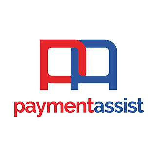 Modern logo design for a payment assistant, emphasizing technology and user-friendly financial solutions.