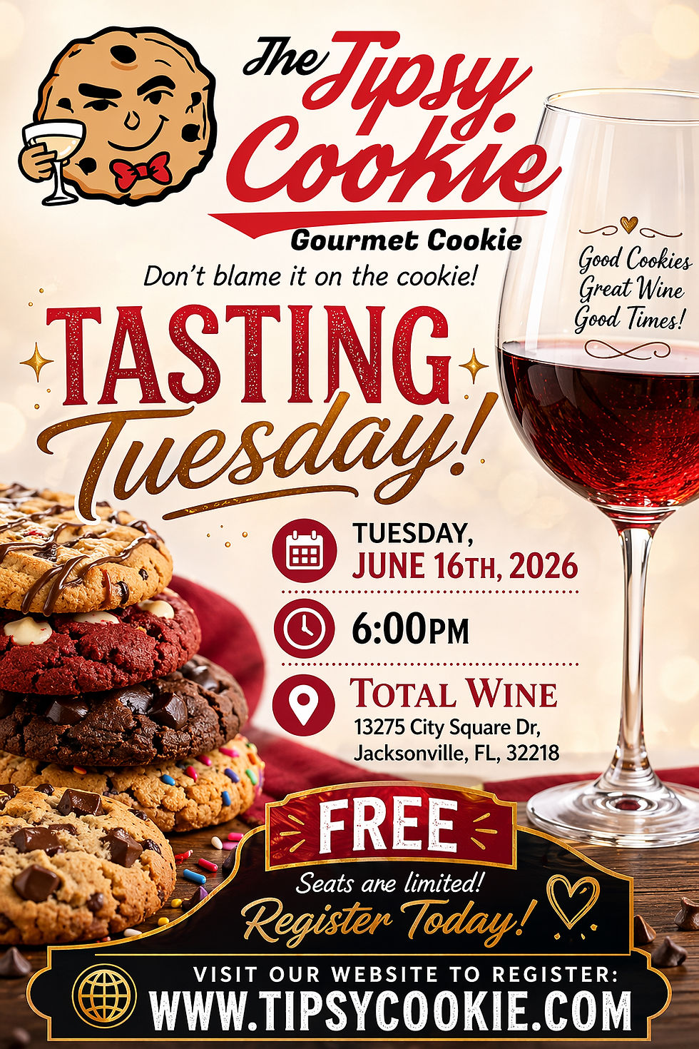 The Tipsy Cookie Tasting River City