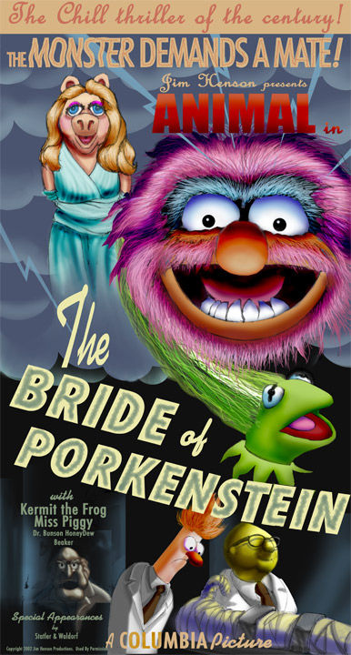 Bride of Porkenstein Muppet Poster