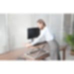 Thumbnail: SIT AND STAND HEIGHT ADJUSTABLE TABLE DESK RISER WORK STATION