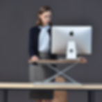 Thumbnail: SIT AND STAND HEIGHT ADJUSTABLE TABLE DESK RISER WORK STATION