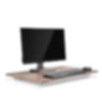 Thumbnail: SIT AND STAND HEIGHT ADJUSTABLE TABLE DESK RISER WORK STATION