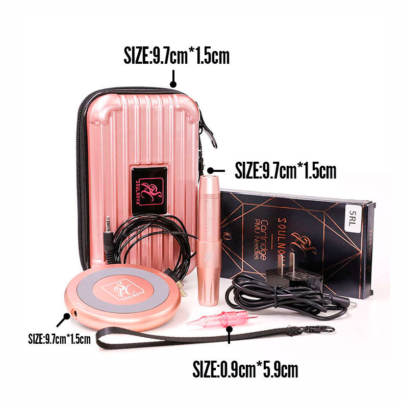 Thumbnail: Soulnova AVA Premium PMU Machine Pen Kit (Touch Screen Power Supply, Swiss Motor