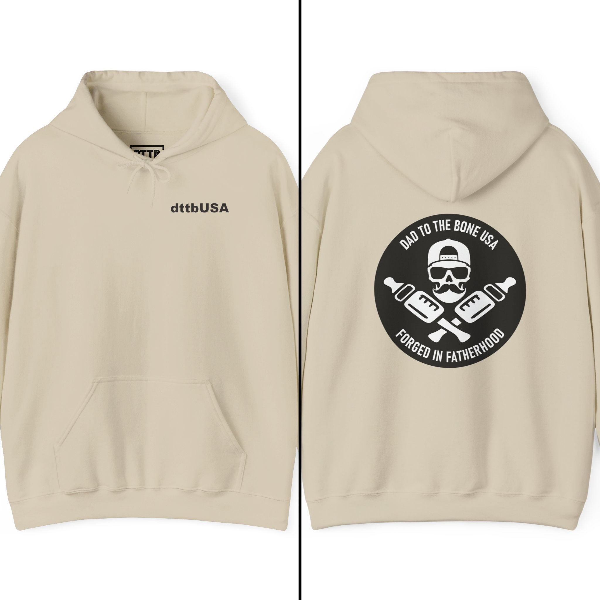 dttbUSA Full Skull Logo Hoodie