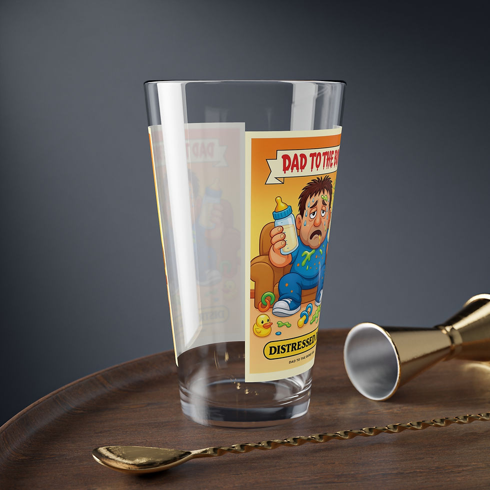 Thumbnail: Distressed Dad Pint Glass, 16oz