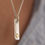 Thumbnail: Pure Silver Bar Pendant with 22k Spot