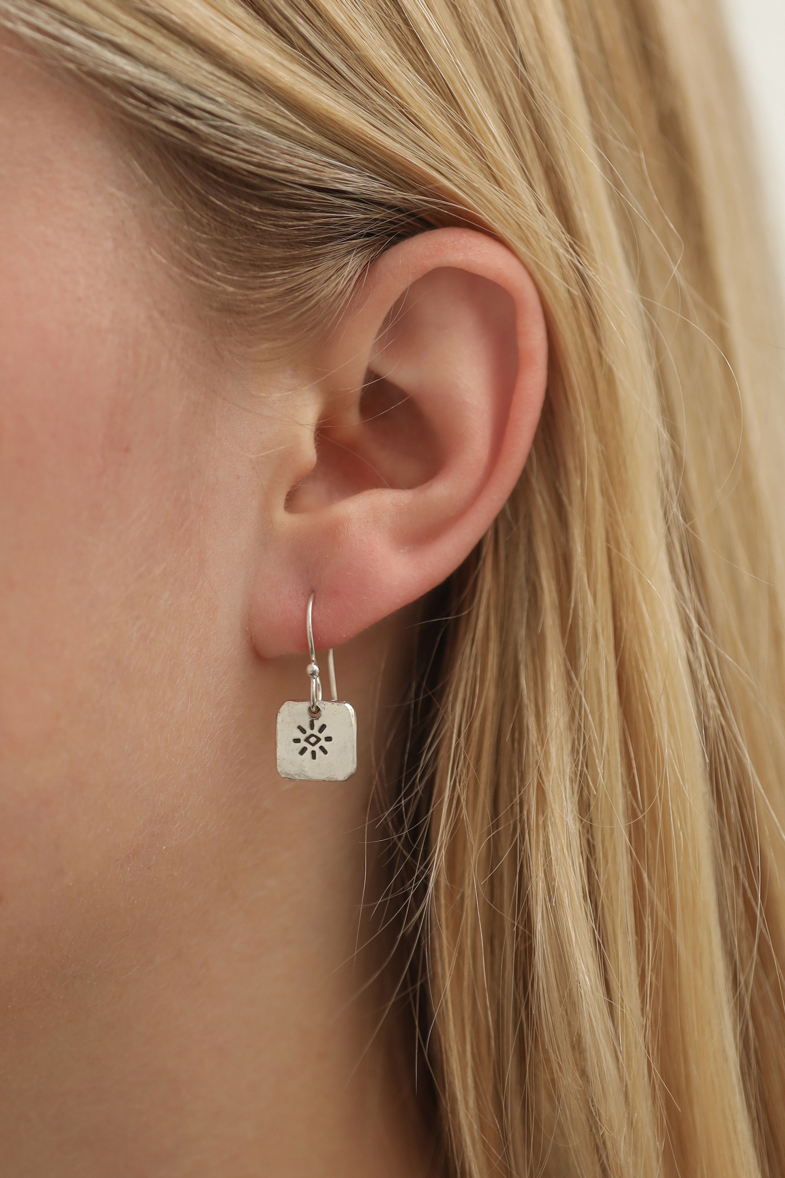 Chunky Pure Silver Sunny Earring