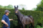 Rob Broad with his racehorse