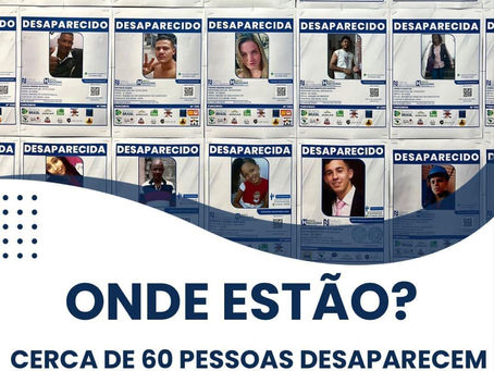 Em média, 57 pessoas desaparecem todos os dias em SP