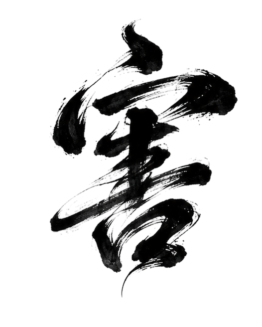 Chinese calligraphy for Hai, representing harm relationships in BaZi