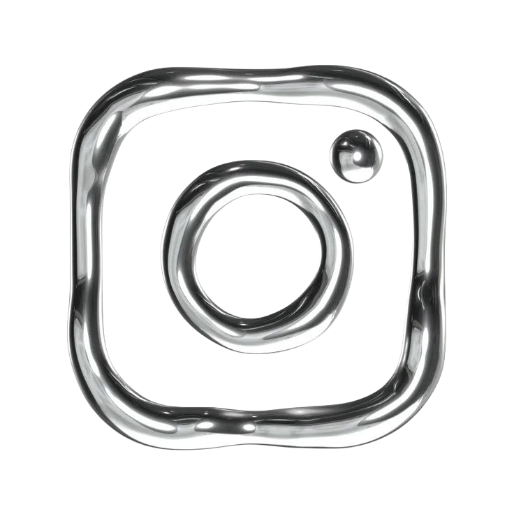 Transparent Instagram Chrome Y2K Silver Icon.png