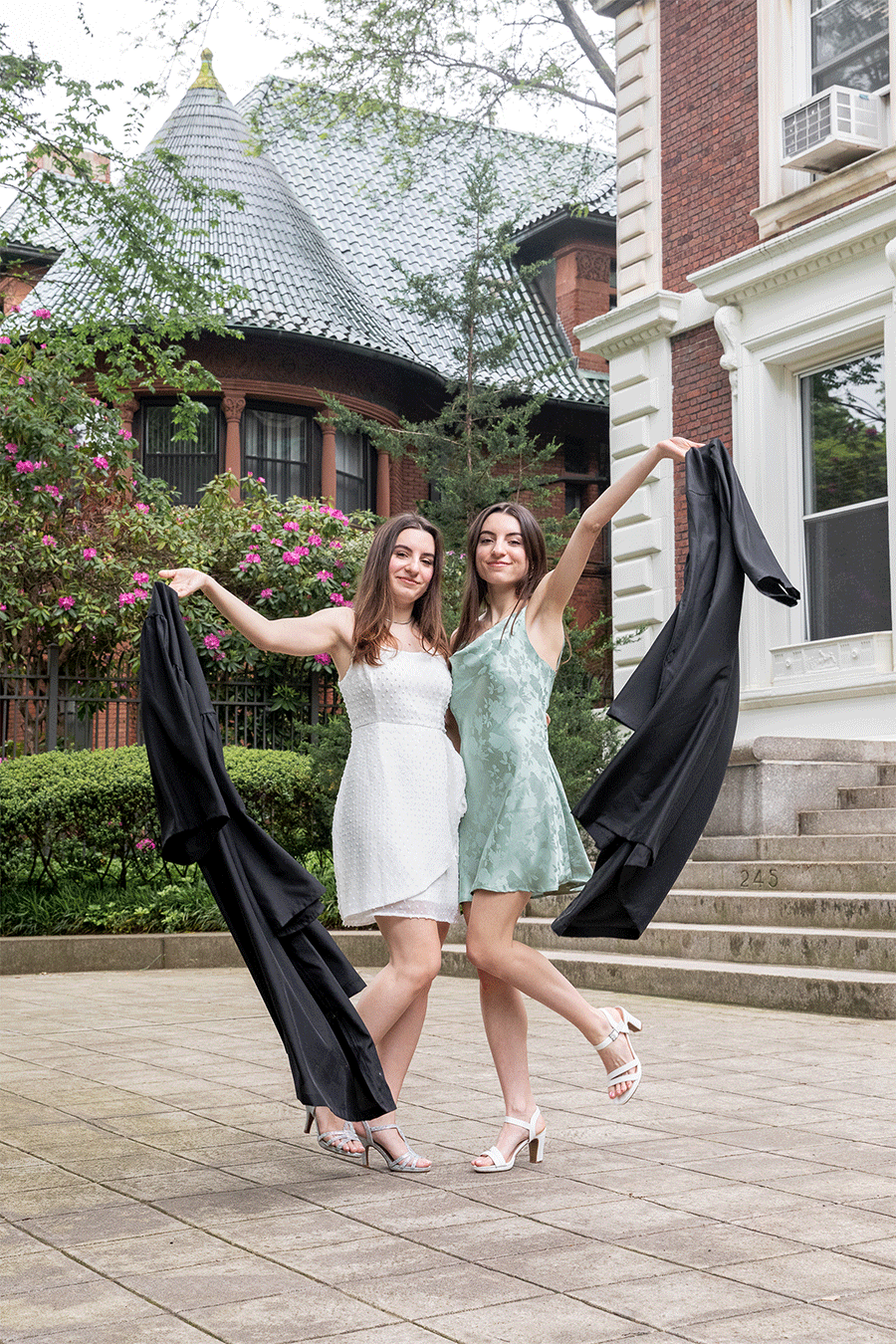 twin graduation gif
