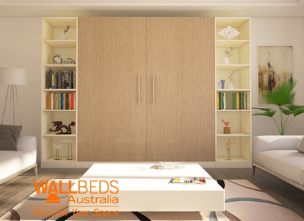 Alpha bed with bookshelves