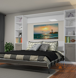 The ALPHA Wall bed in the open position