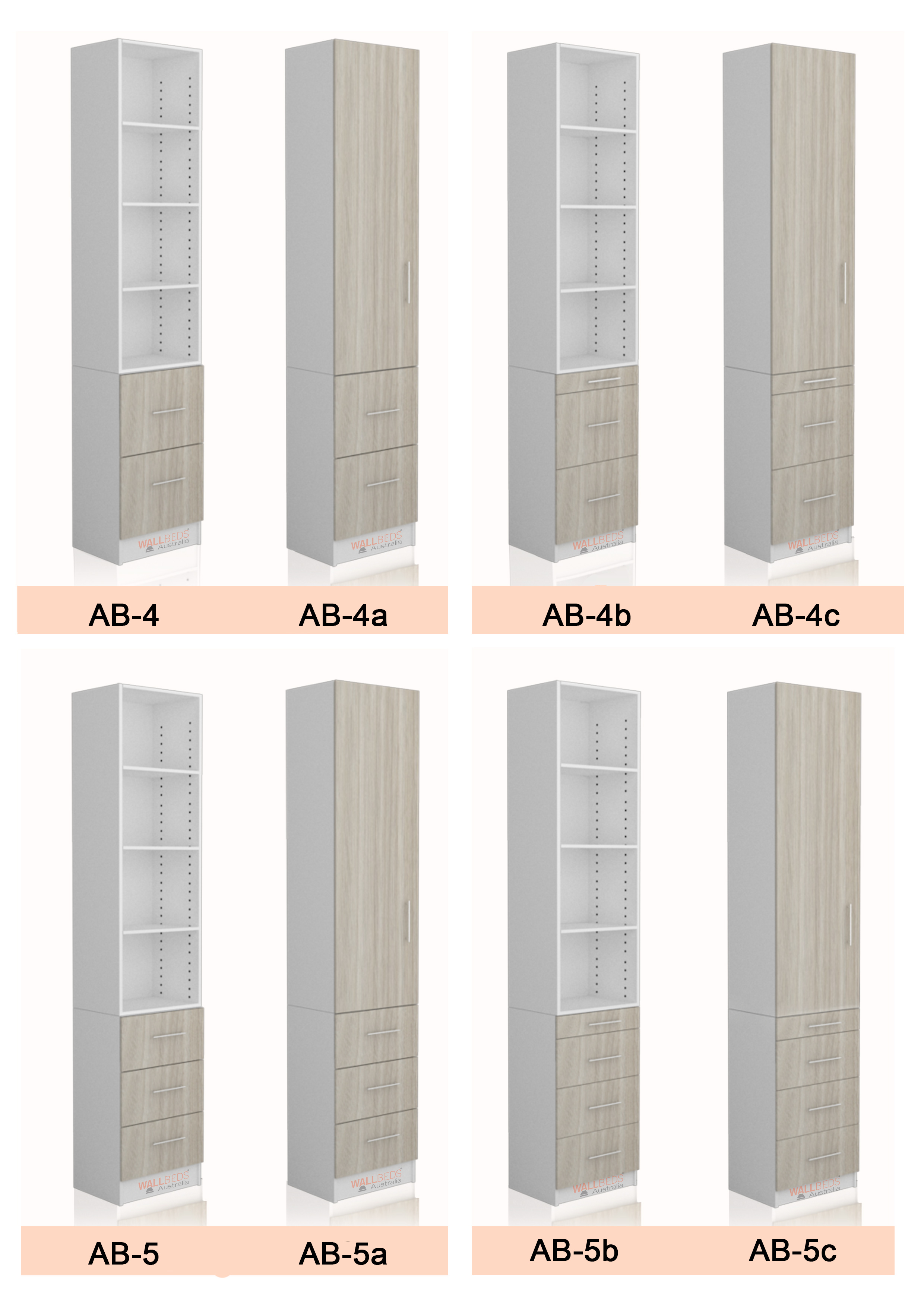 ALPHA bed bookcase options