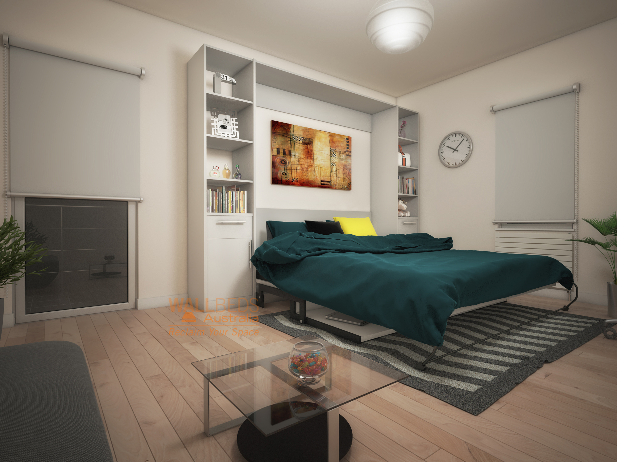 ALPHA bed with desk