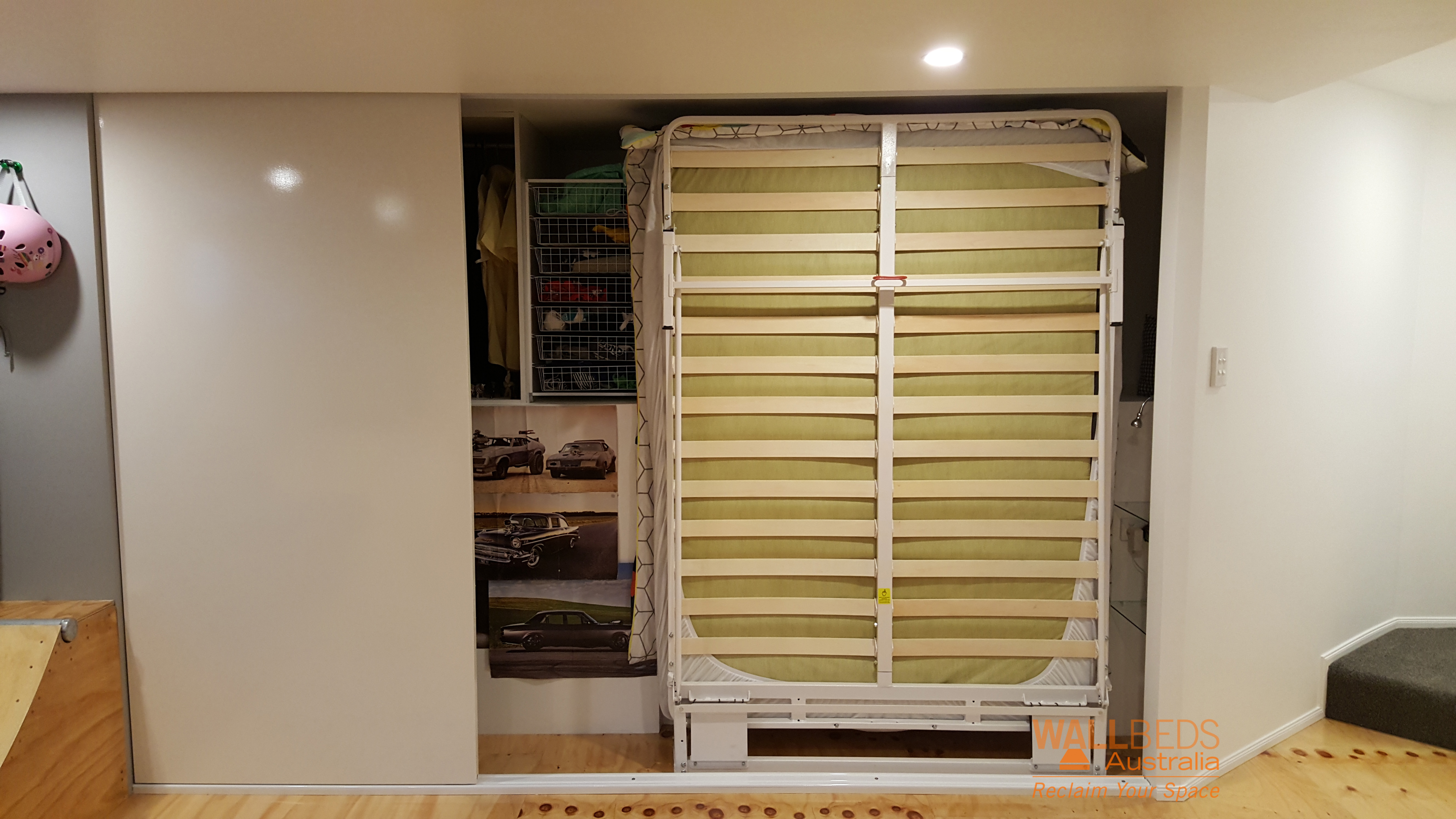 NeXt Bed frame in a closet