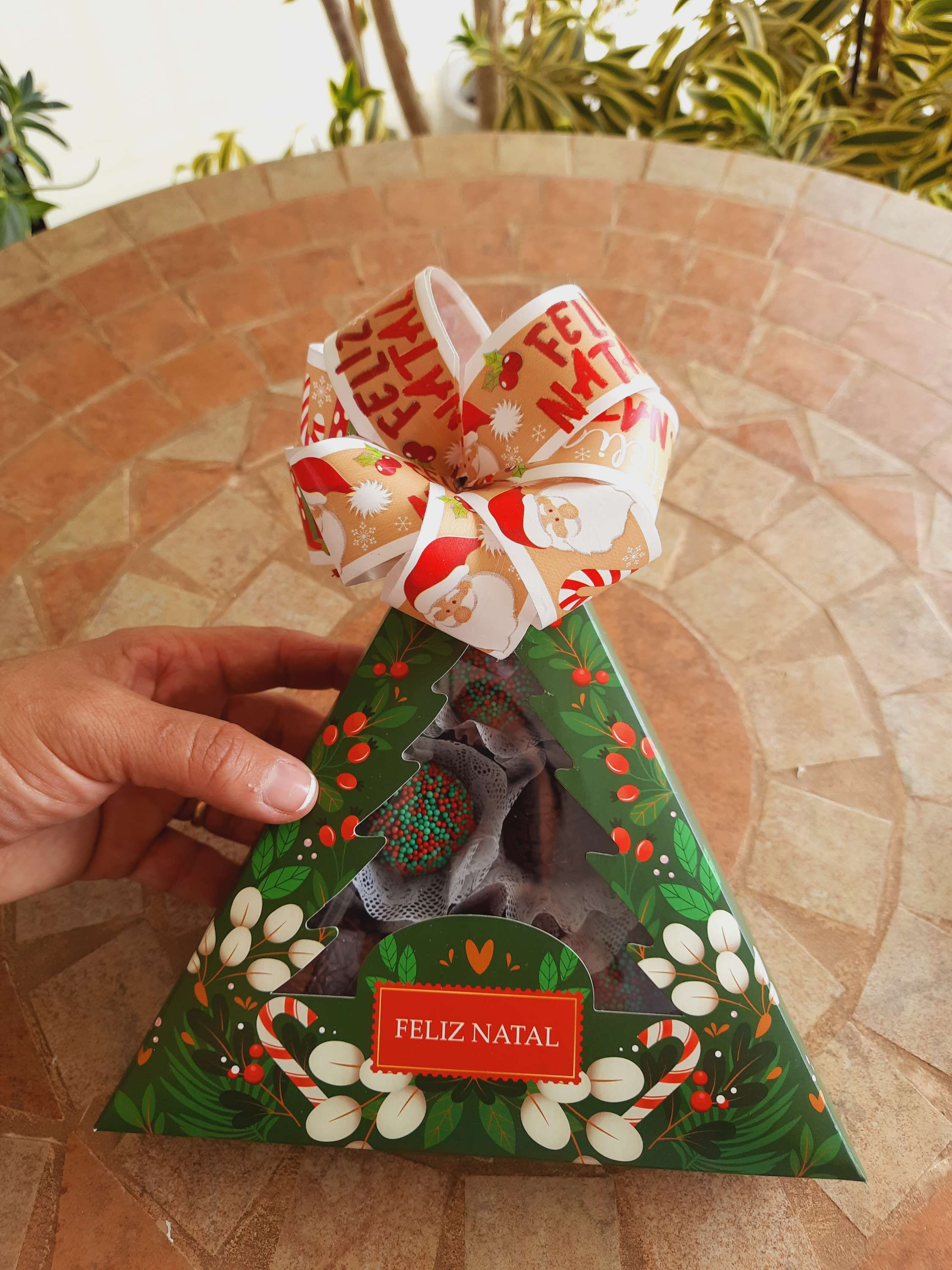 Caixa Pinheirinho de Natal & docinhos