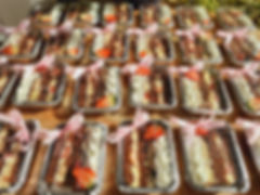 Fatia de bolo festiva