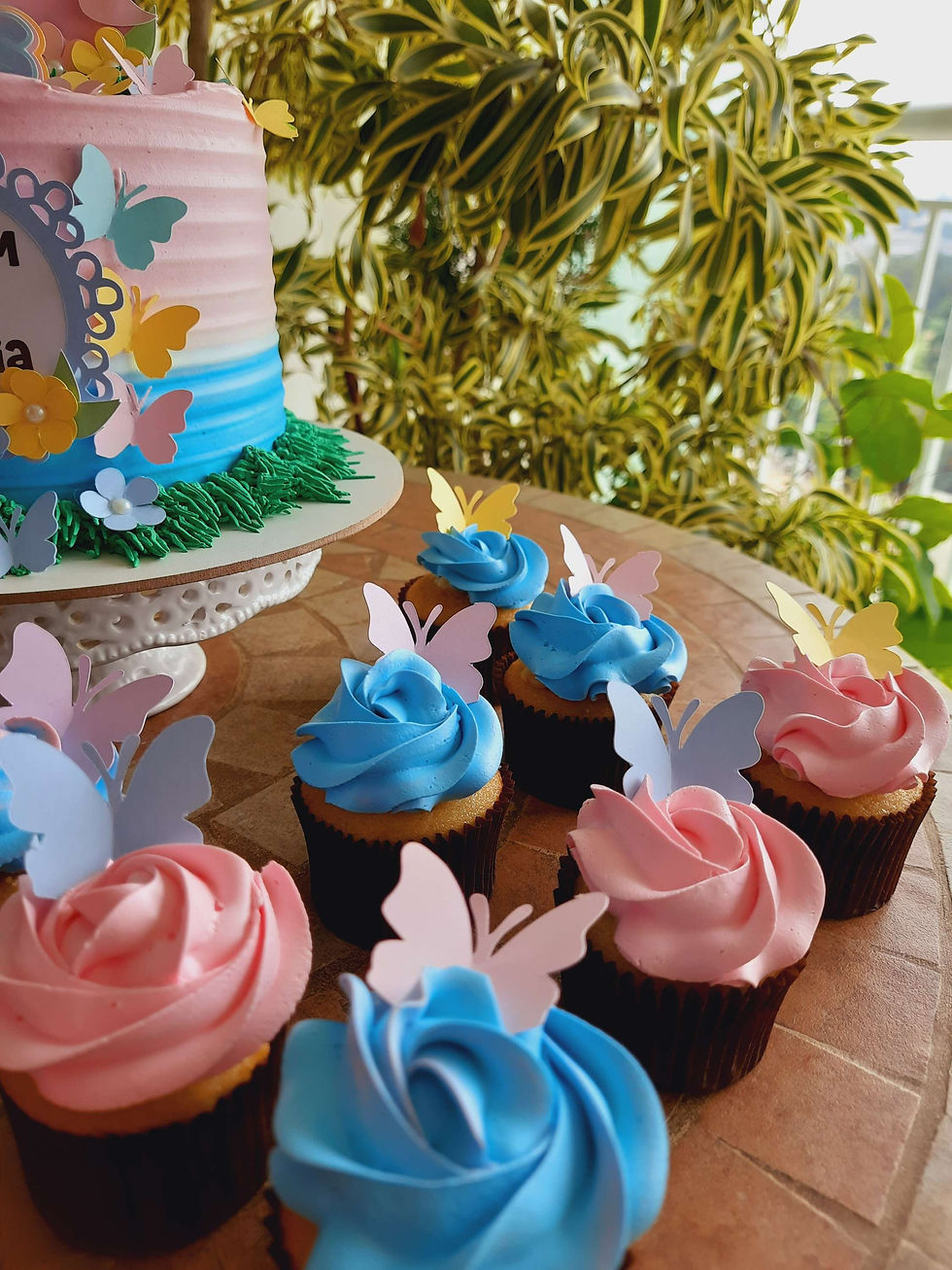 Miniatura:  Kit Bolo jardim & 15 cupcakes