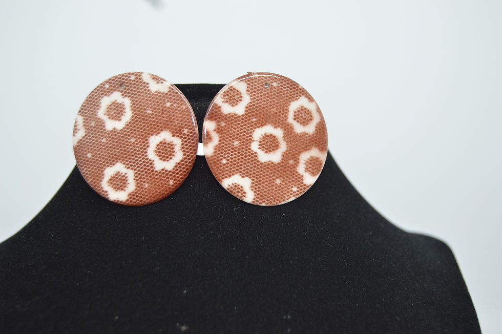 Thumbnail: Purple Disc Earrings