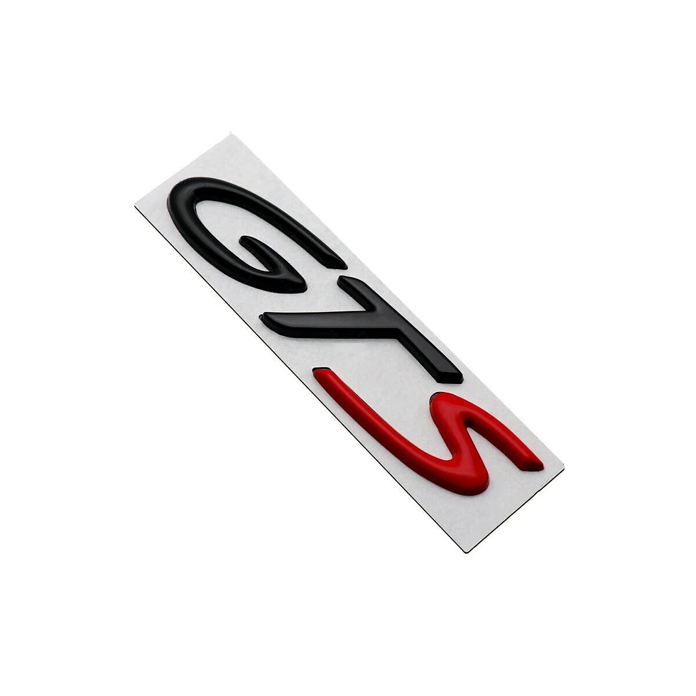 Miniatura: Emblema Letras GTS Negro y Rojo