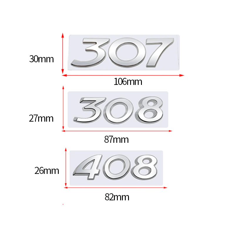 Miniatura: Emblema Posterior Números Peugeot