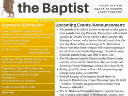 Church Bulletin - June 7, 2026