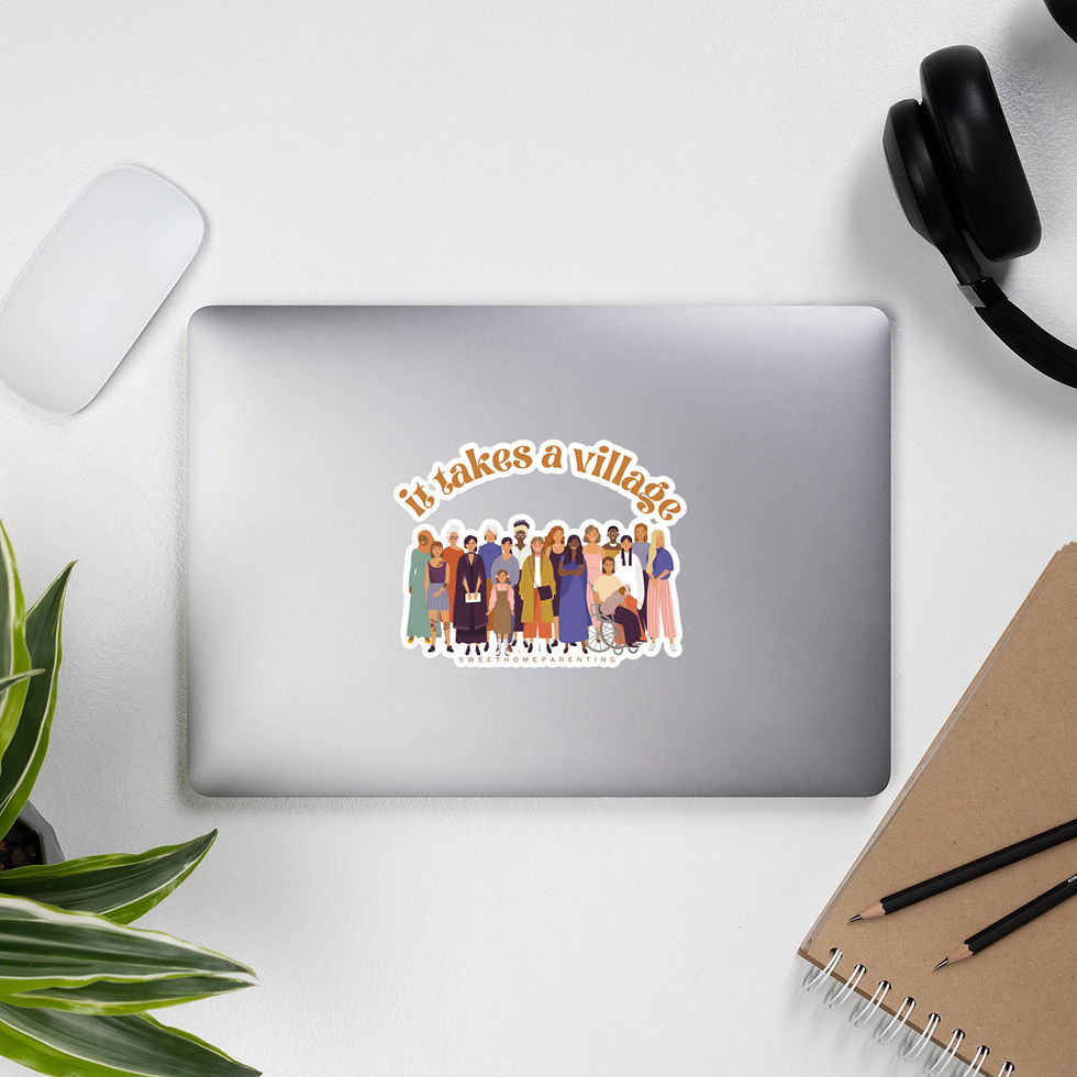 Thumbnail: it takes a village sticker 