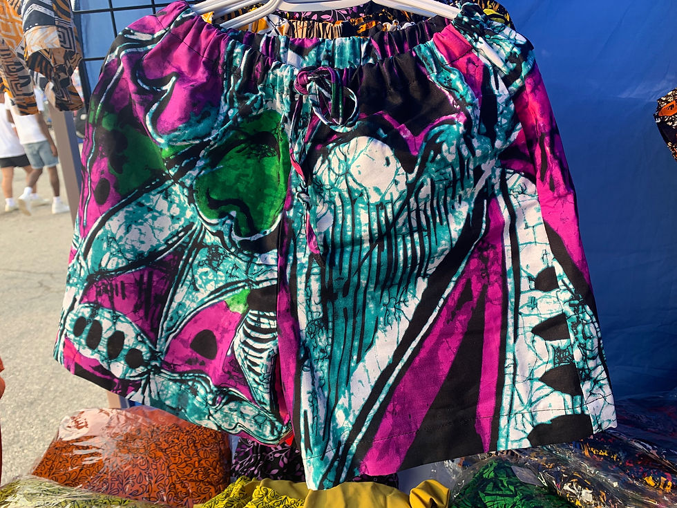 Thumbnail: Carrie African Print Shorts | Ankara Shorts Canada