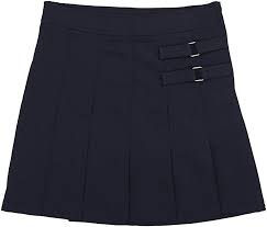 Navy Pleated Skirts
