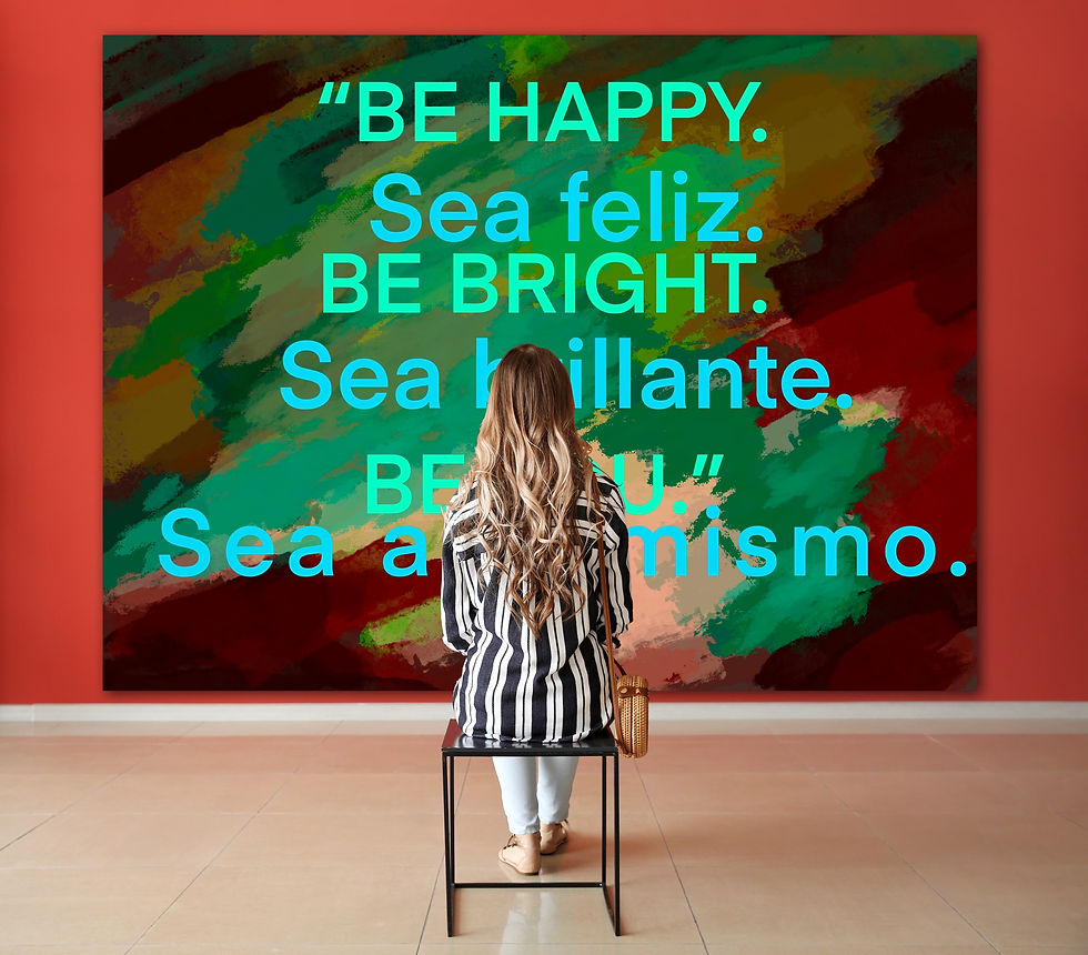 SER FELIZ: BE HAPPY-Spanish