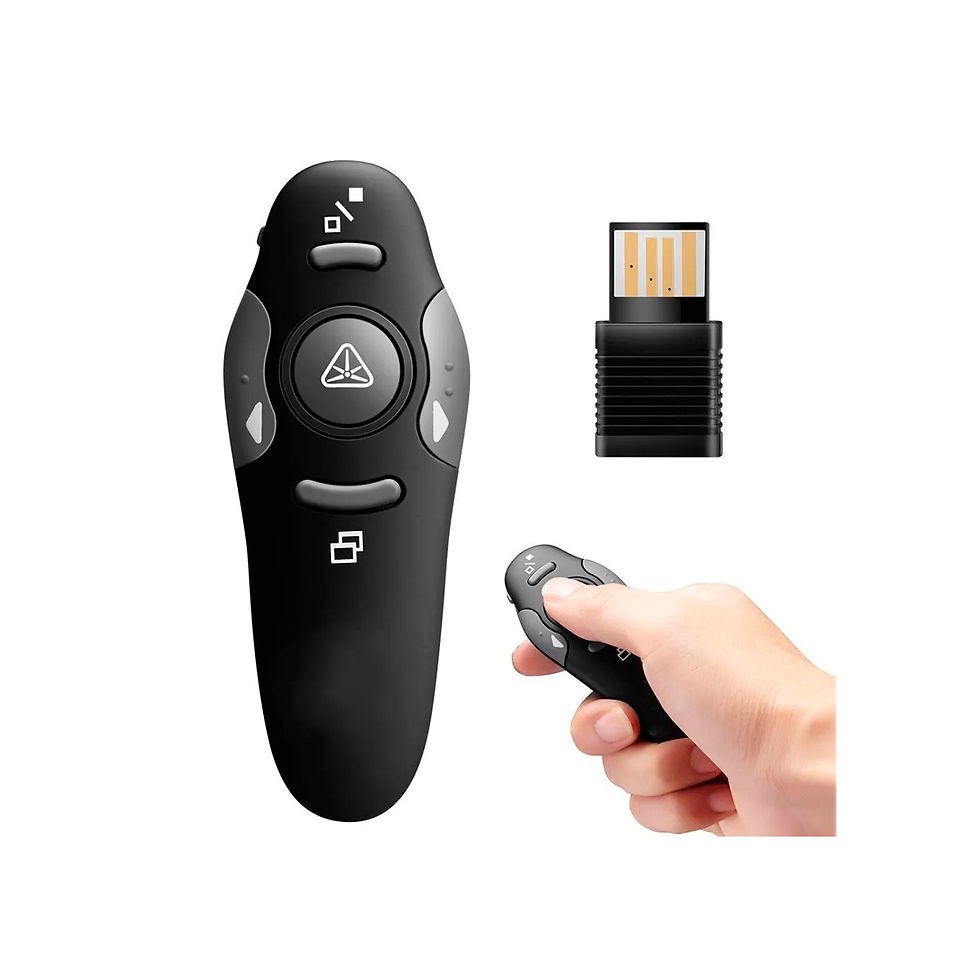 Presentador de diapositivas con luz laser