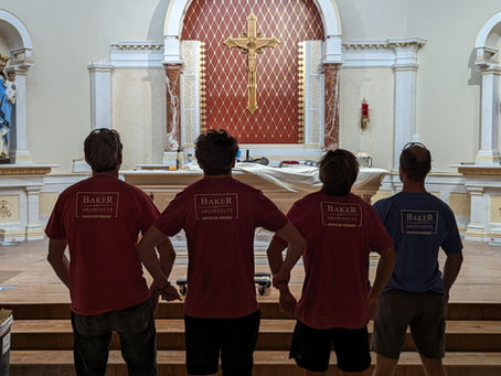 Starry Night: Creating and Installing Hand Crafted Stencils for Church Renovation