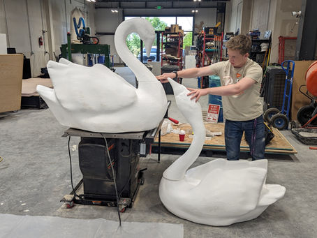Swan Lake: Creating Foam Swans for Flower Wedding Display