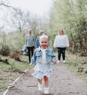 Outdoor family photography session at Thornden Woods, Kent. 3 Generations of women for motherday mini session