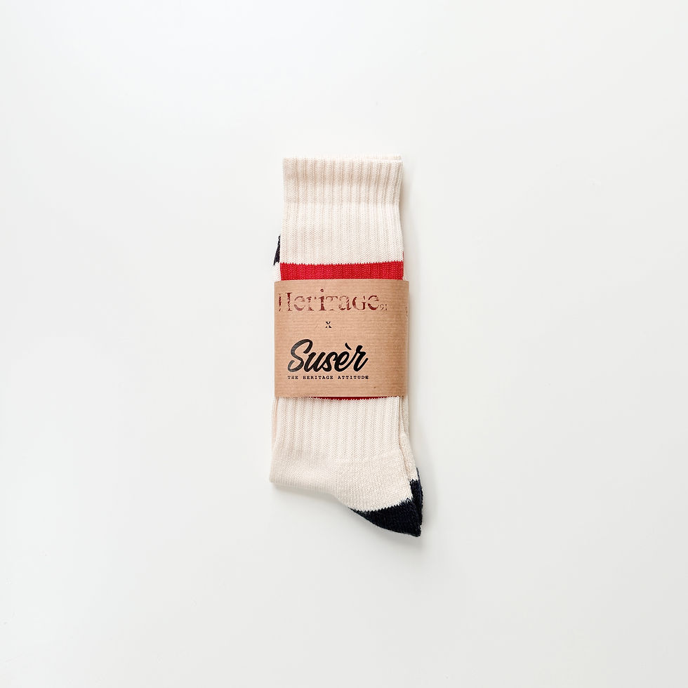 Miniatura: NEW Natural - Blue & Red Stripes