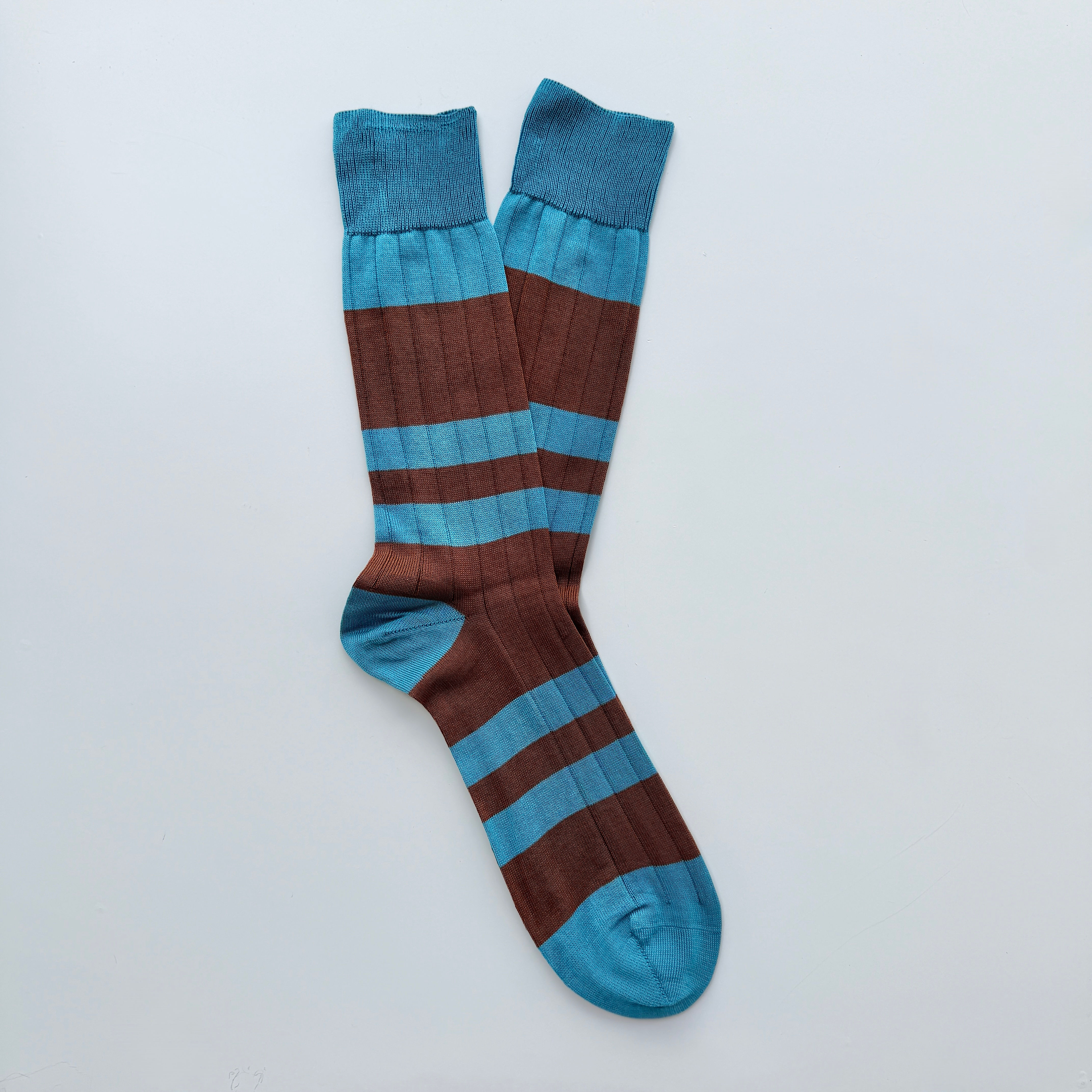 NEW Brown & Azure Stripes