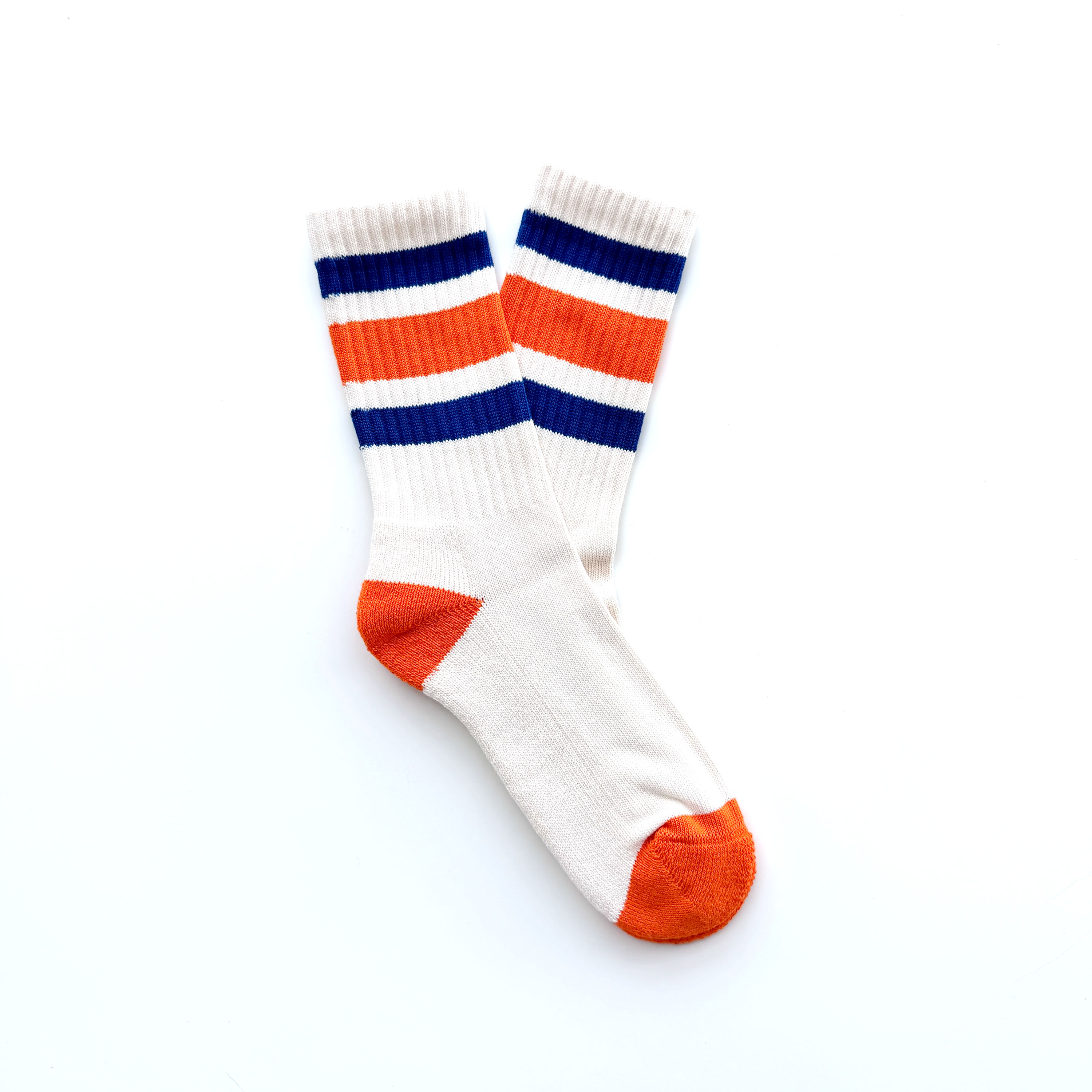 NEW Natural - Orange & Cobalt Stripes