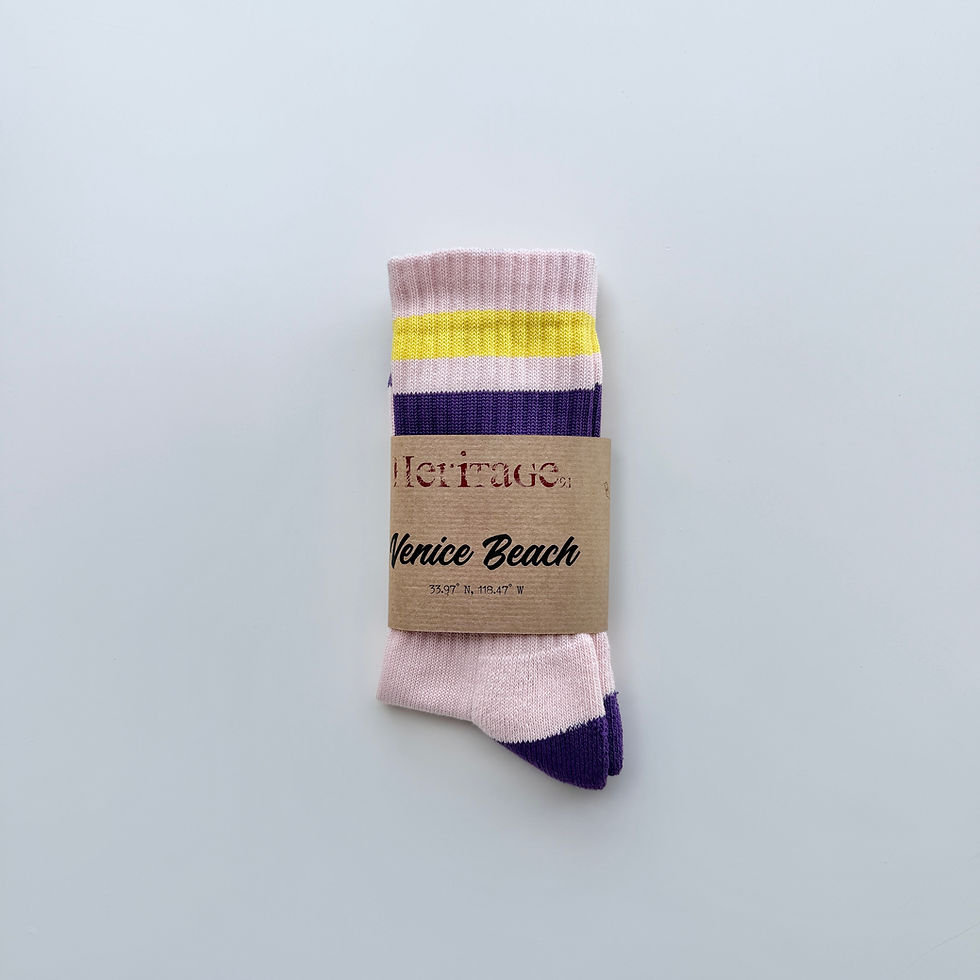 Thumbnail: NEW Old Rose - Purple & Yellow Stripes